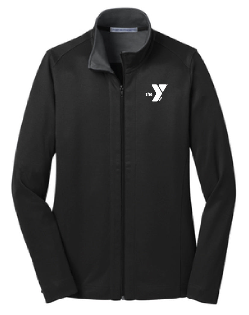 Ladies Vertical Texture Full-Zip Jacket