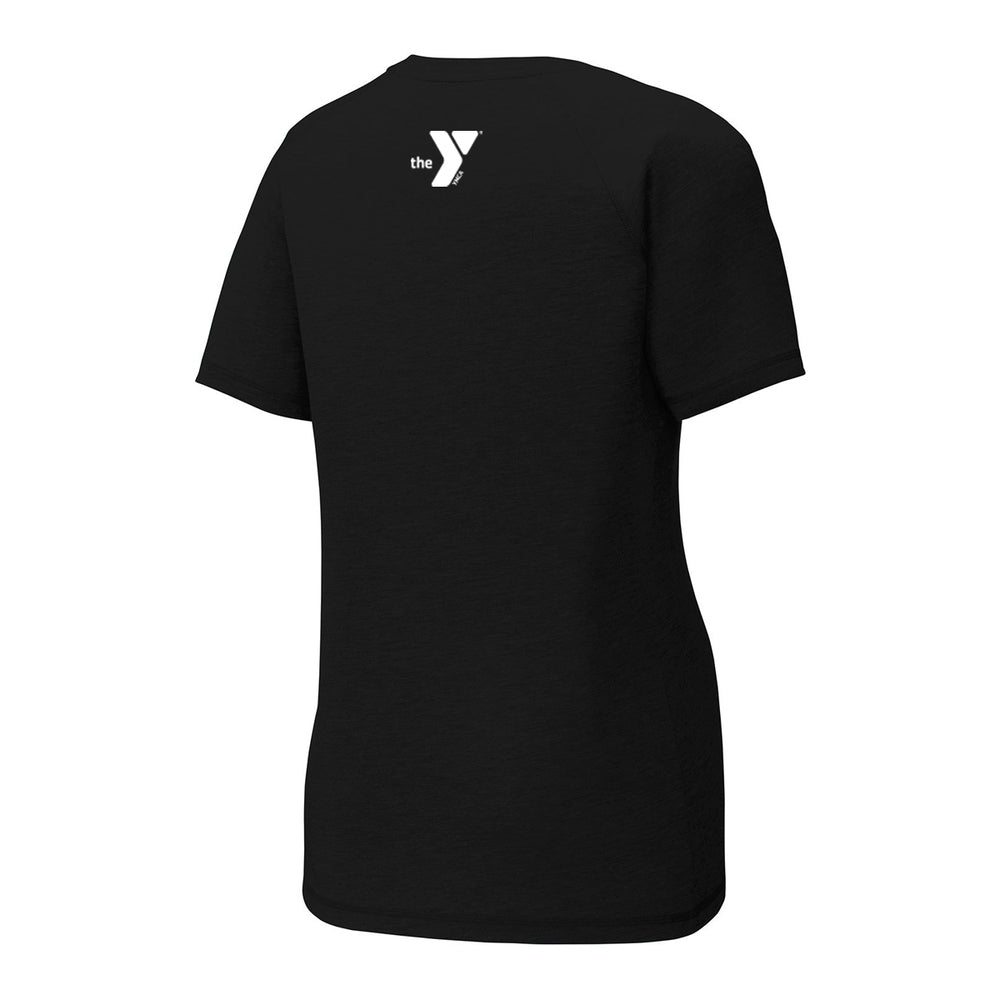 Ladies Sport-Tek Tri-Blend Wicking Scoop Neck Raglan Tee