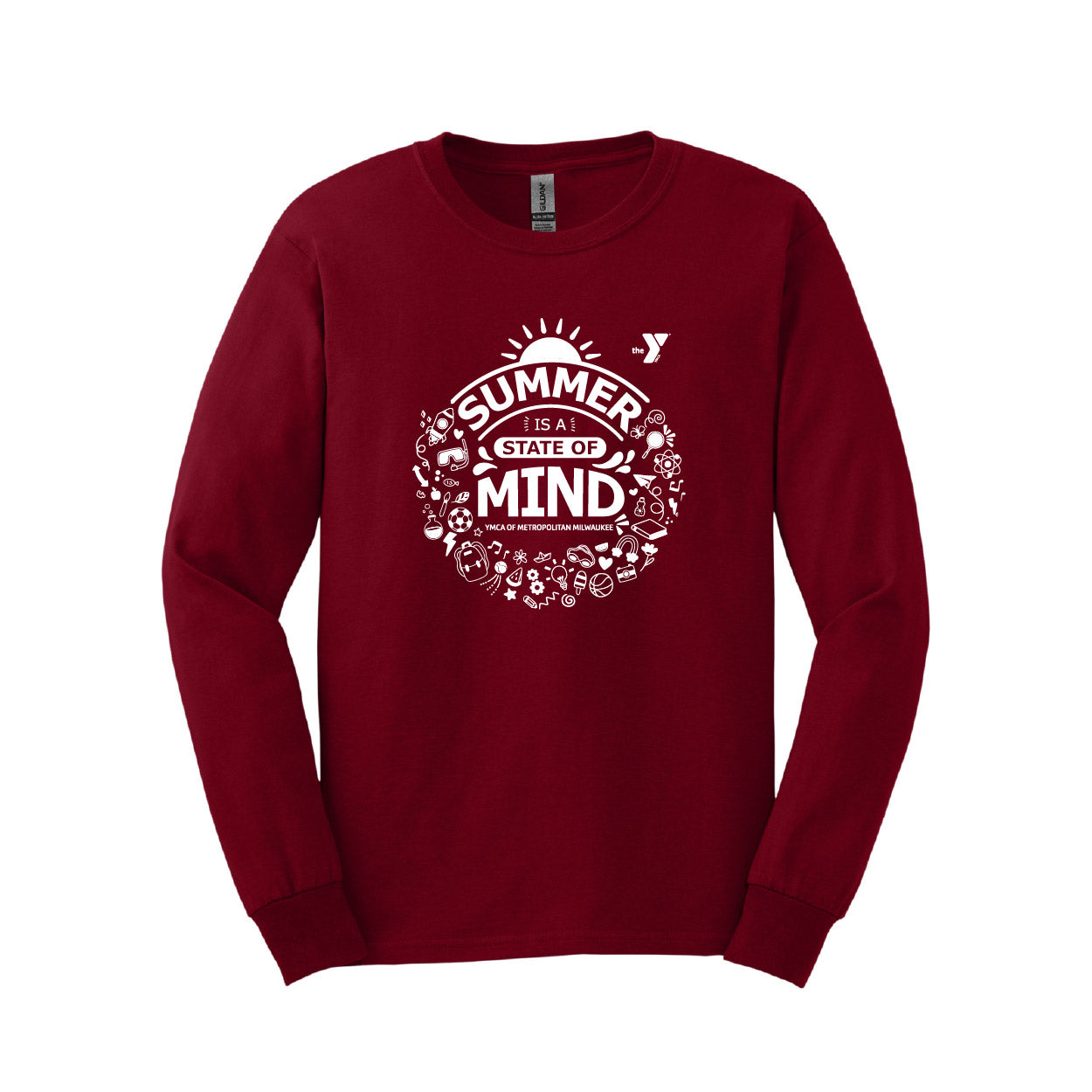 Gildan - Ultra Cotton 100% US Cotton Long Sleeve T-Shirt - Design 3